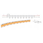 Tira LED 5 mts Flexible 12V 55W COB con corte cada 10mm IP20 Blanco Neutro, Serie Profesional Tira LED 5 mts Flexible 12V 55W COB con corte cada 10mm IP20 Blanco Neutro, Serie Profesional